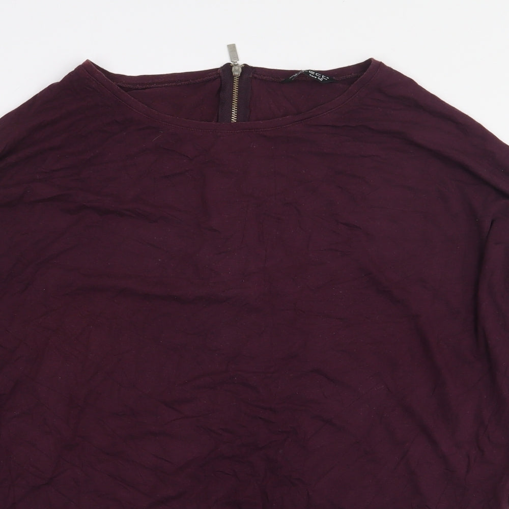 Womens UK Size 14 Select Red Basic T-Shirt