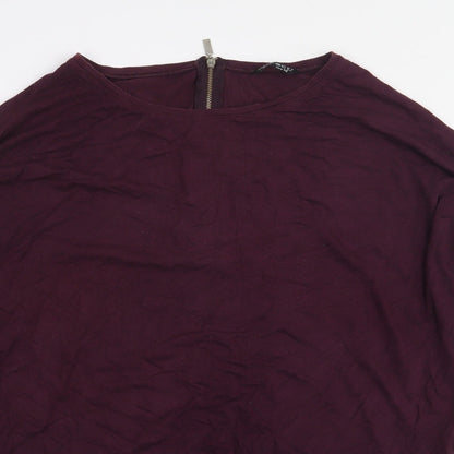 Womens UK Size 14 Select Red Basic T-Shirt