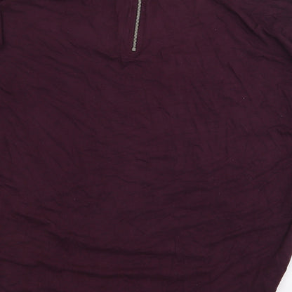 Womens UK Size 14 Select Red Basic T-Shirt