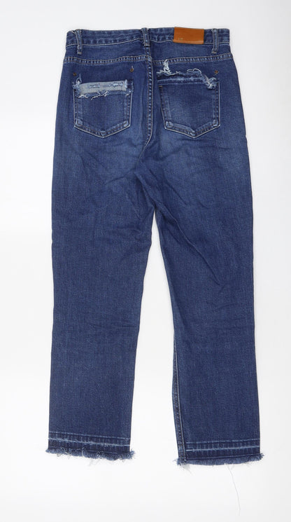 Mini Brand Womens Blue 100% Cotton Skinny Jeans Size M L24 in Regular Zip