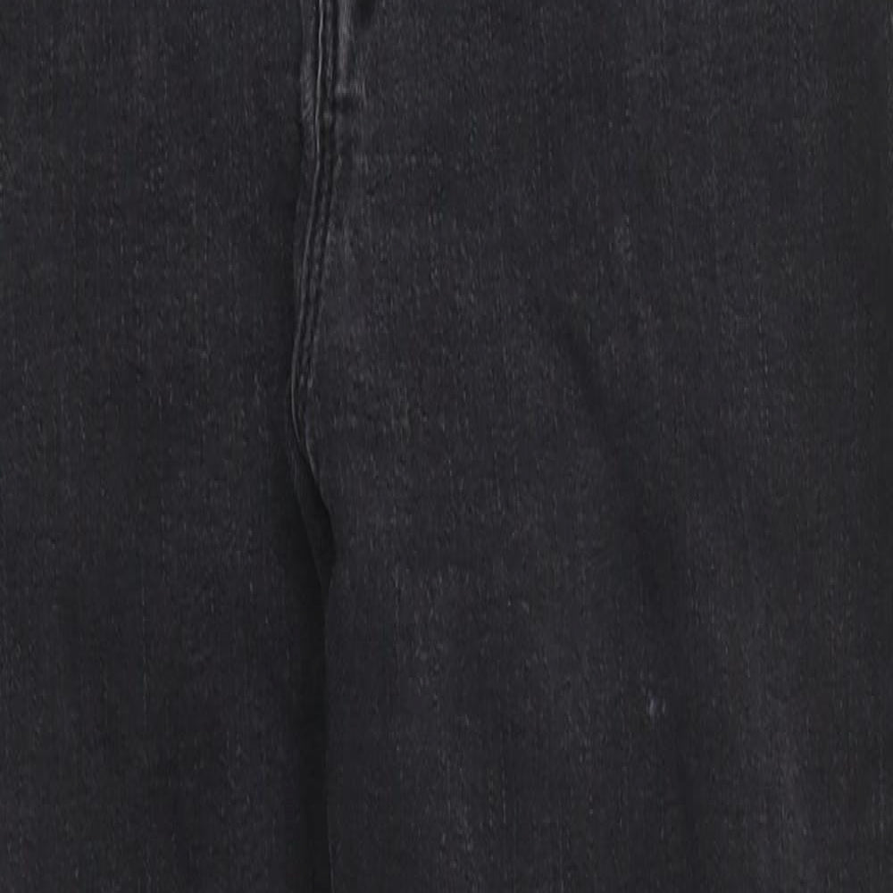 Zara Womens Black 100% Cotton Skinny Jeans Size 30 in L26 in Regular Zip