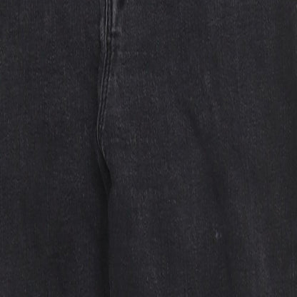 Zara Womens Black 100% Cotton Skinny Jeans Size 30 in L26 in Regular Zip