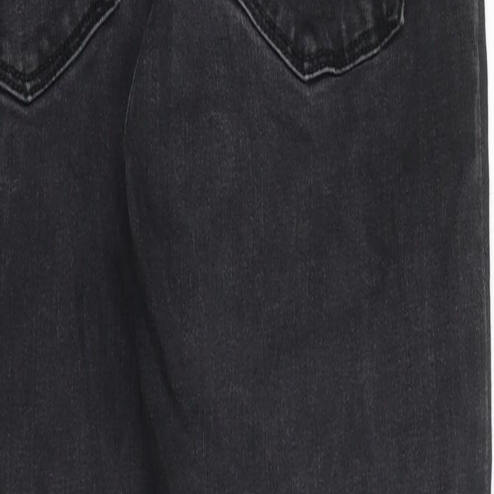 Zara Womens Black 100% Cotton Skinny Jeans Size 30 in L26 in Regular Zip