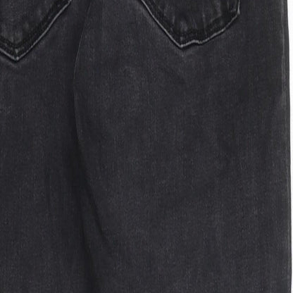 Zara Womens Black 100% Cotton Skinny Jeans Size 30 in L26 in Regular Zip