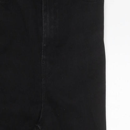 Primark Womens Black 100% Cotton Skinny Jeans Size 10 L27 in Regular Zip