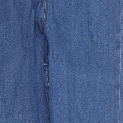 Primark Womens Blue 100% Cotton Skinny Jeans Size 10 L23 in Regular Zip