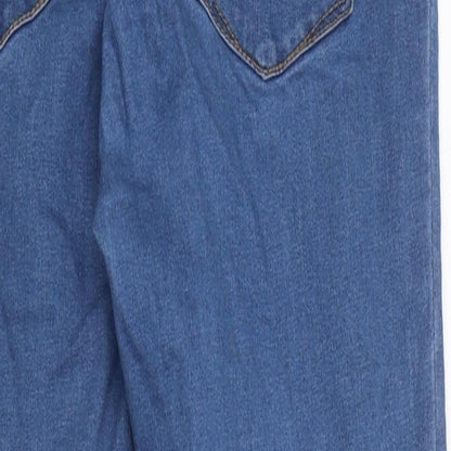 Primark Womens Blue 100% Cotton Skinny Jeans Size 10 L23 in Regular Zip