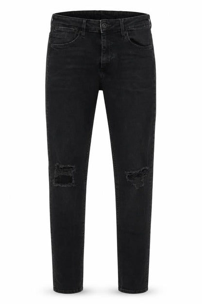 Mens UK Size 30 in Preworn Regular Fit Skinny Black Jeans