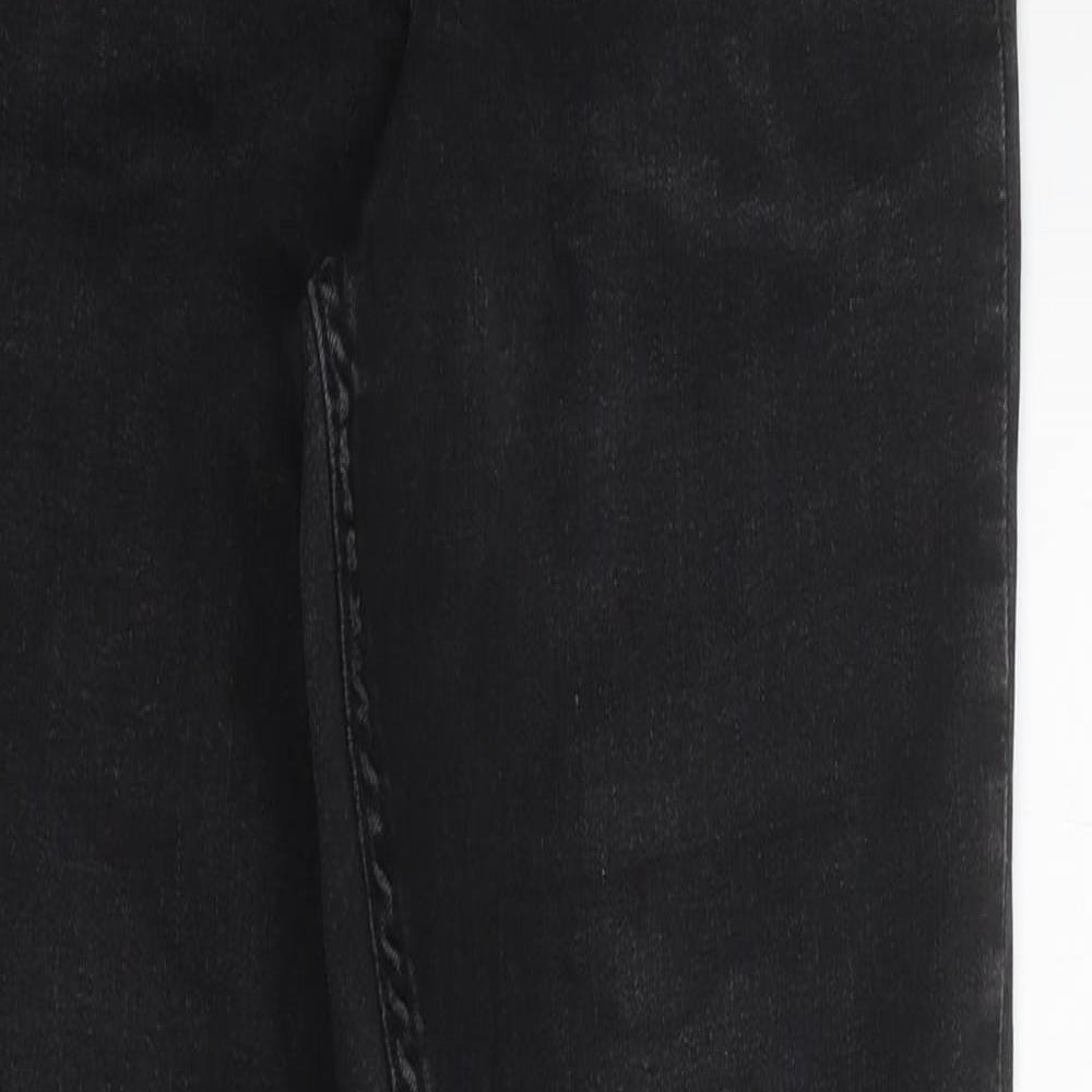 Mens UK Size 30 in Preworn Regular Fit Skinny Black Jeans