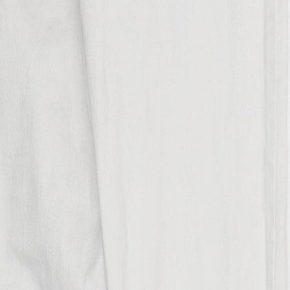 Bershka Womens White Acetate Skinny Jeans Size 28 in L30 in Regular Zip
