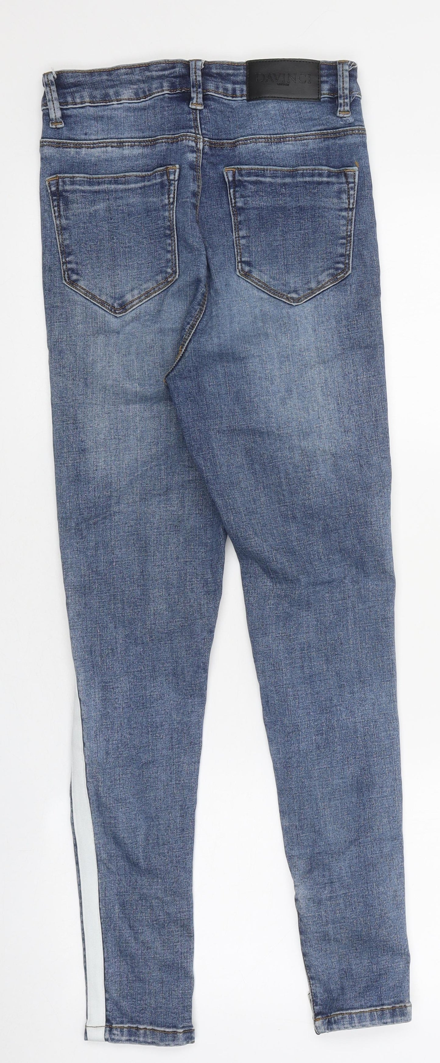 DaVinci Womens Blue 100% Cotton Skinny Jeans Size 25 in L26 in Regular Zip