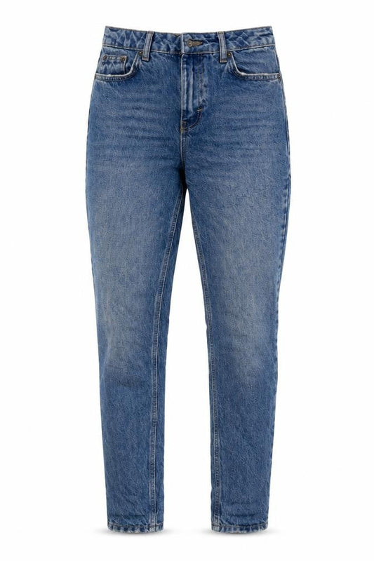 Womens UK Size 26 in Topshop Regular Fit Tapered Blue Jeans