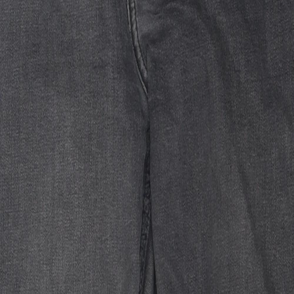 Topshop Womens Grey 100% Cotton Skinny Jeans Size 28 in L26 in Regular Zip