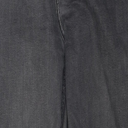 Topshop Womens Grey 100% Cotton Skinny Jeans Size 28 in L26 in Regular Zip