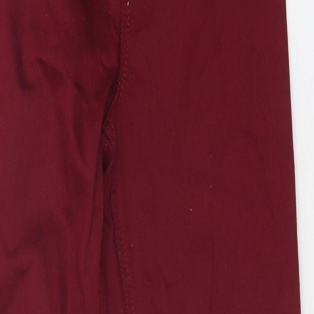 Womens UK Size 8 Marks and Spencer Regular Fit Jegging Red Jeans