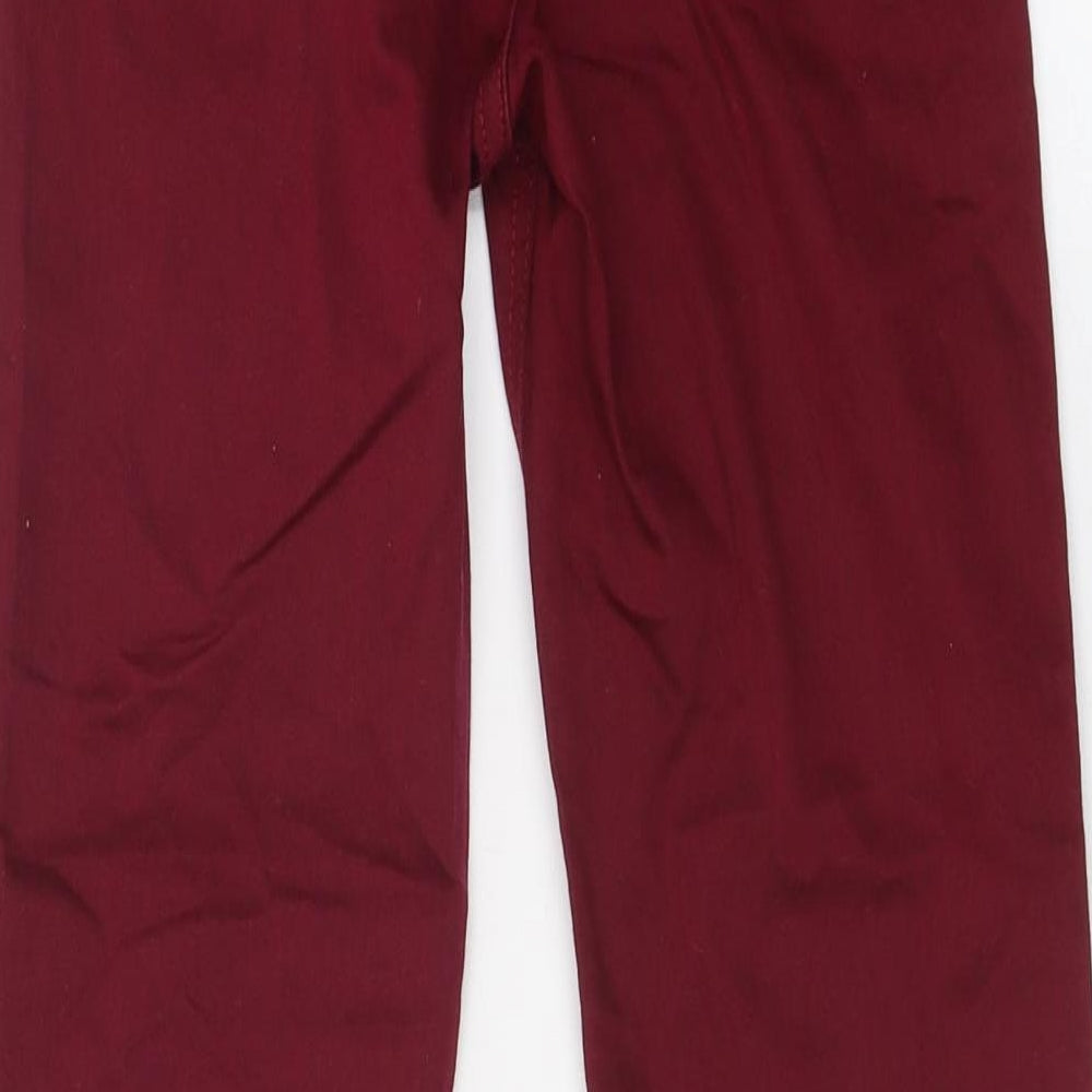 Womens UK Size 8 Marks and Spencer Regular Fit Jegging Red Jeans