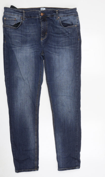 Womens UK Size 36 in Preworn Regular Fit Tapered Blue Jeans
