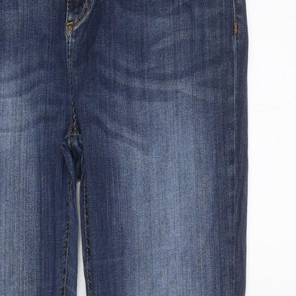 Womens UK Size 36 in Preworn Regular Fit Tapered Blue Jeans