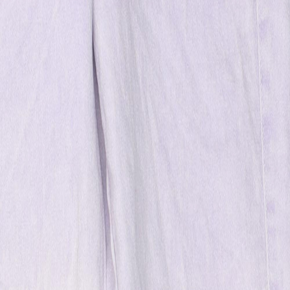 Bershka Womens Purple 100% Cotton Skinny Jeans Size 28 in L29 in Regular Zip