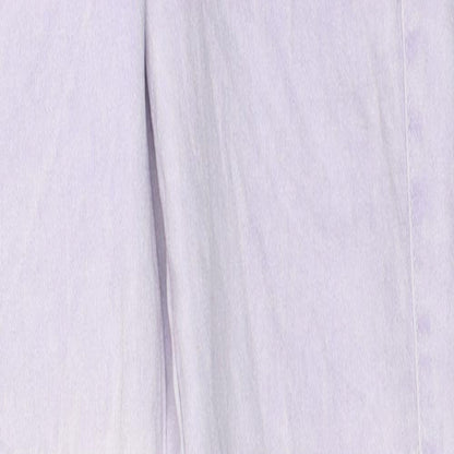 Bershka Womens Purple 100% Cotton Skinny Jeans Size 28 in L29 in Regular Zip