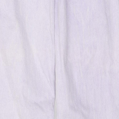 Bershka Womens Purple 100% Cotton Skinny Jeans Size 28 in L29 in Regular Zip