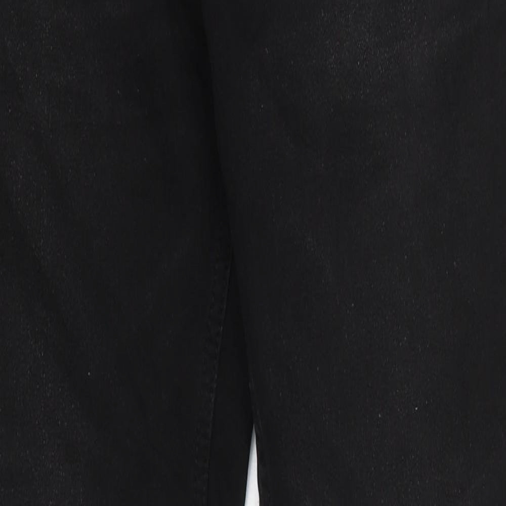 Zara Womens Black 100% Cotton Skinny Jeans Size 36 in L30 in Regular Zip