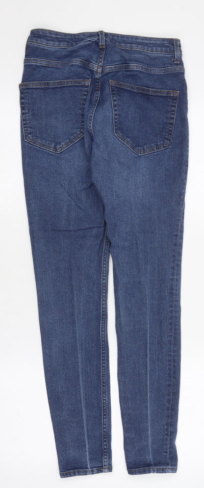 Womens UK Size 6 H&M Regular Fit Skinny Blue Jeans