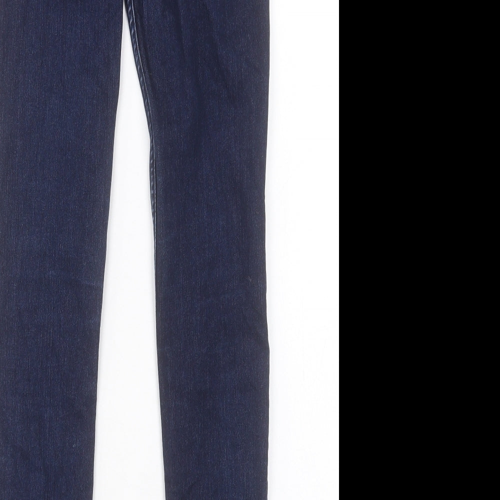 Hollister Womens Blue Cotton Skinny Jeans Size 25 in L29 in Regular Button