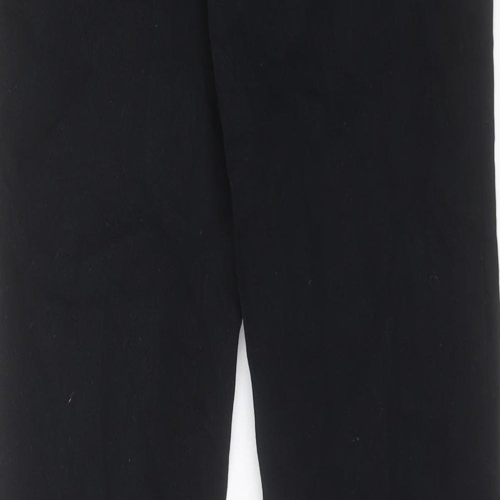 Womens UK Size 10 Oui Regular Fit Straight Black Jeans