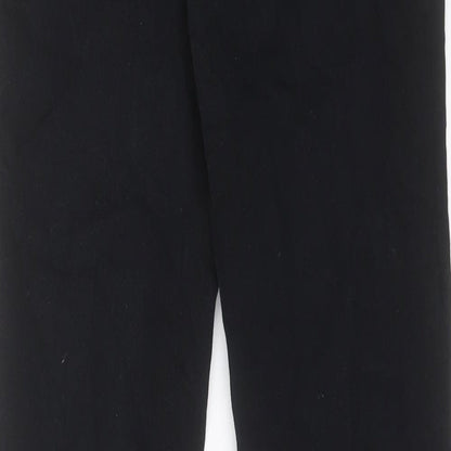 Womens UK Size 10 Oui Regular Fit Straight Black Jeans