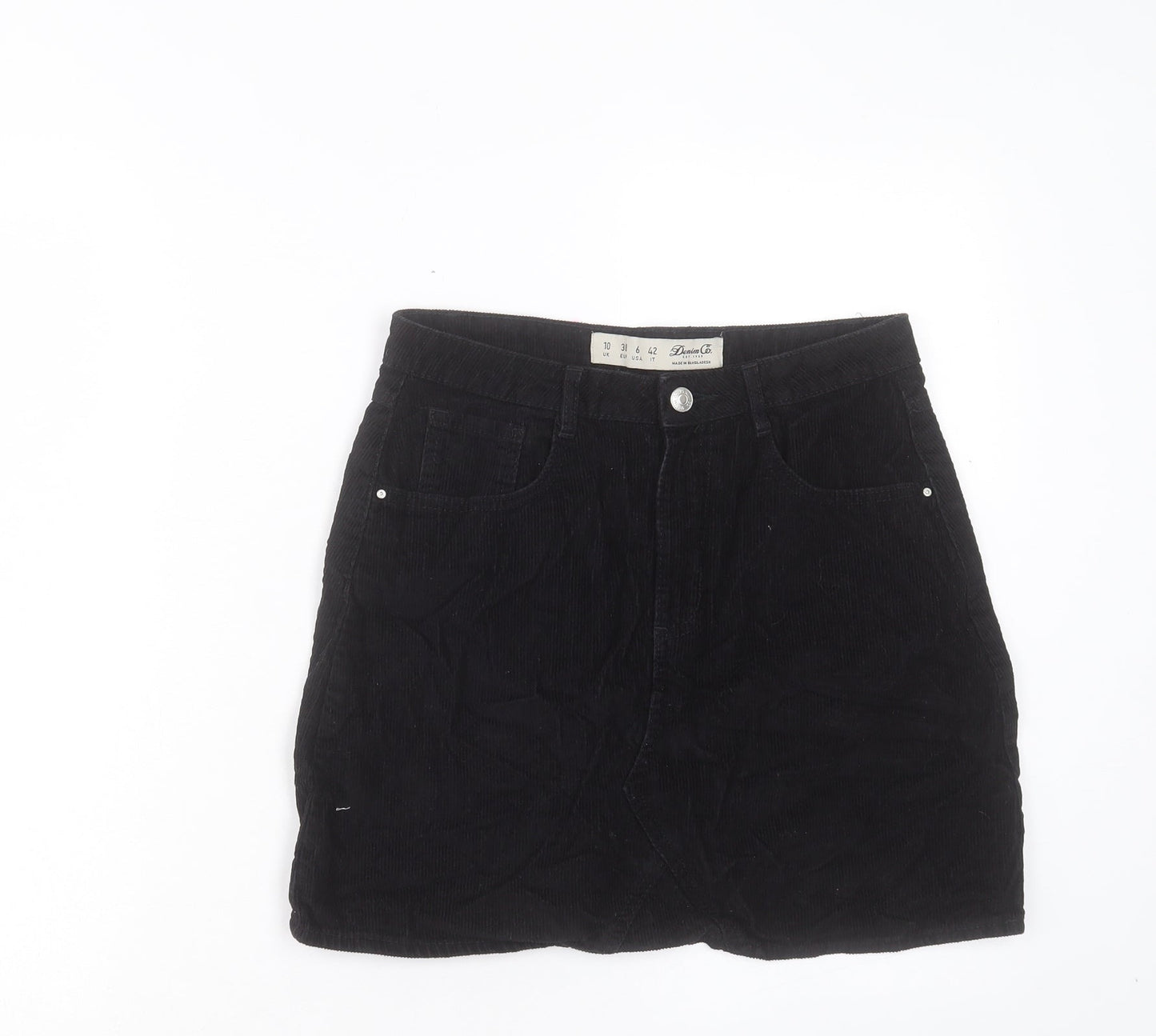 Womens UK Size 10 Denim & Co. A-Line Corduroy Skirt