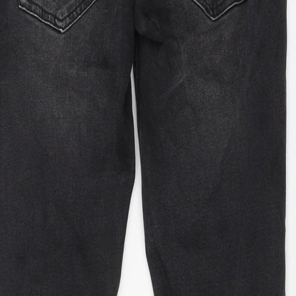 Primark Womens Black Cotton Skinny Jeans Size 30 in L32 in Regular Zip