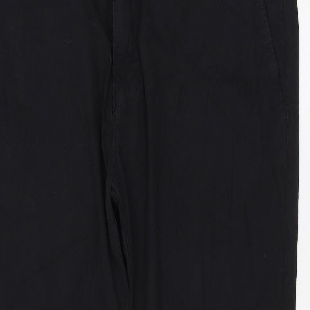 Womens UK Size 36 in Zara Regular Fit  Black Trousers