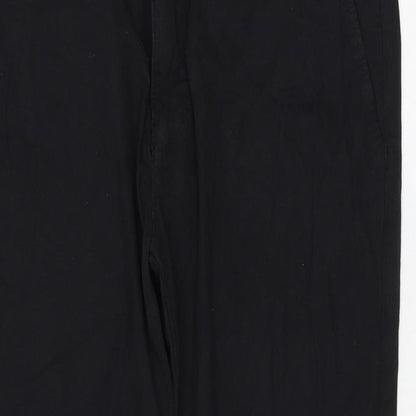 Womens UK Size 36 in Zara Regular Fit  Black Trousers