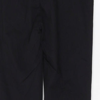 Womens UK Size 36 in Zara Regular Fit  Black Trousers