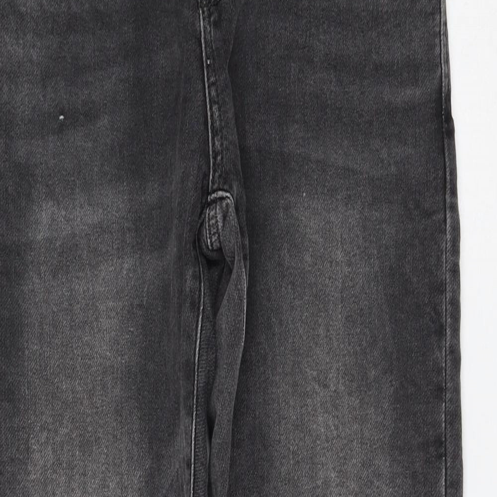 NEXT Womens Grey Cotton Skinny Jeans Size 28 in L31 in Regular Zip