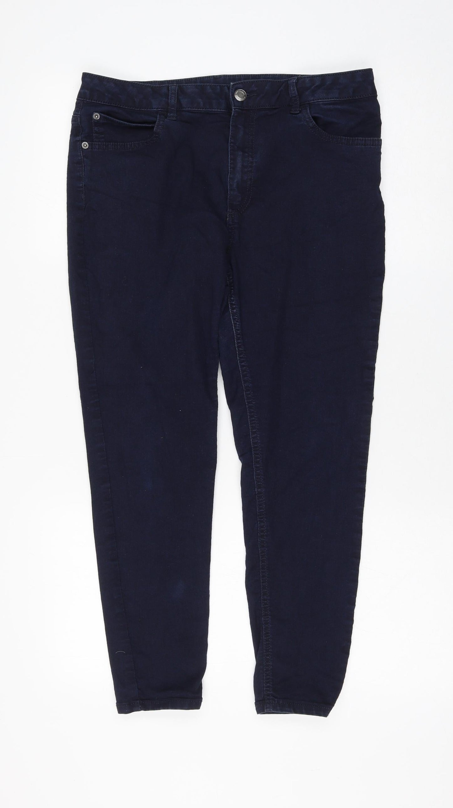 Womens UK Size 12 Marks and Spencer Regular Fit Skinny Blue Jeans