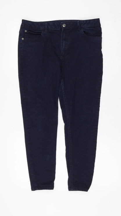 Womens UK Size 12 Marks and Spencer Regular Fit Skinny Blue Jeans