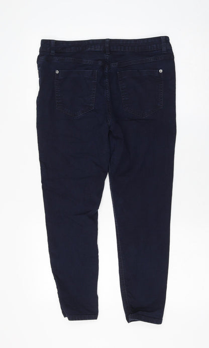 Womens UK Size 12 Marks and Spencer Regular Fit Skinny Blue Jeans