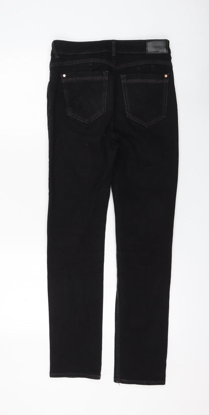 Womens UK Size 10 Marks and Spencer Regular Fit Straight Black Jeans