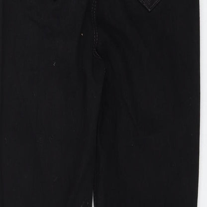 Womens UK Size 10 Marks and Spencer Regular Fit Straight Black Jeans