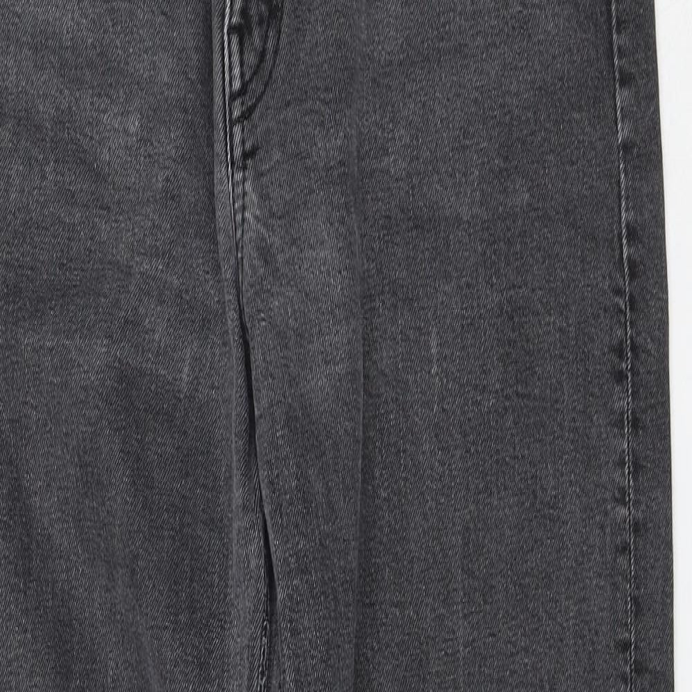 Lash Womens Grey Cotton Mom Jeans Size 30 in L30 in Regular Zip