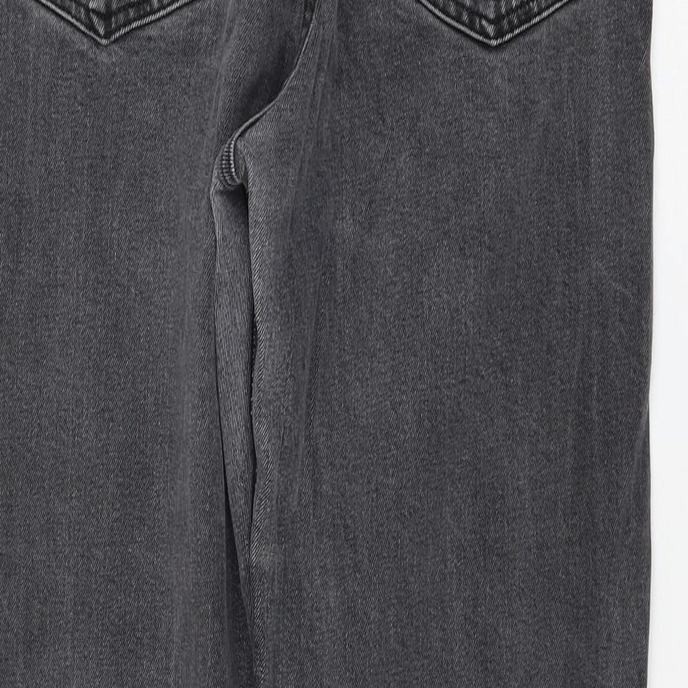 Lash Womens Grey Cotton Mom Jeans Size 30 in L30 in Regular Zip
