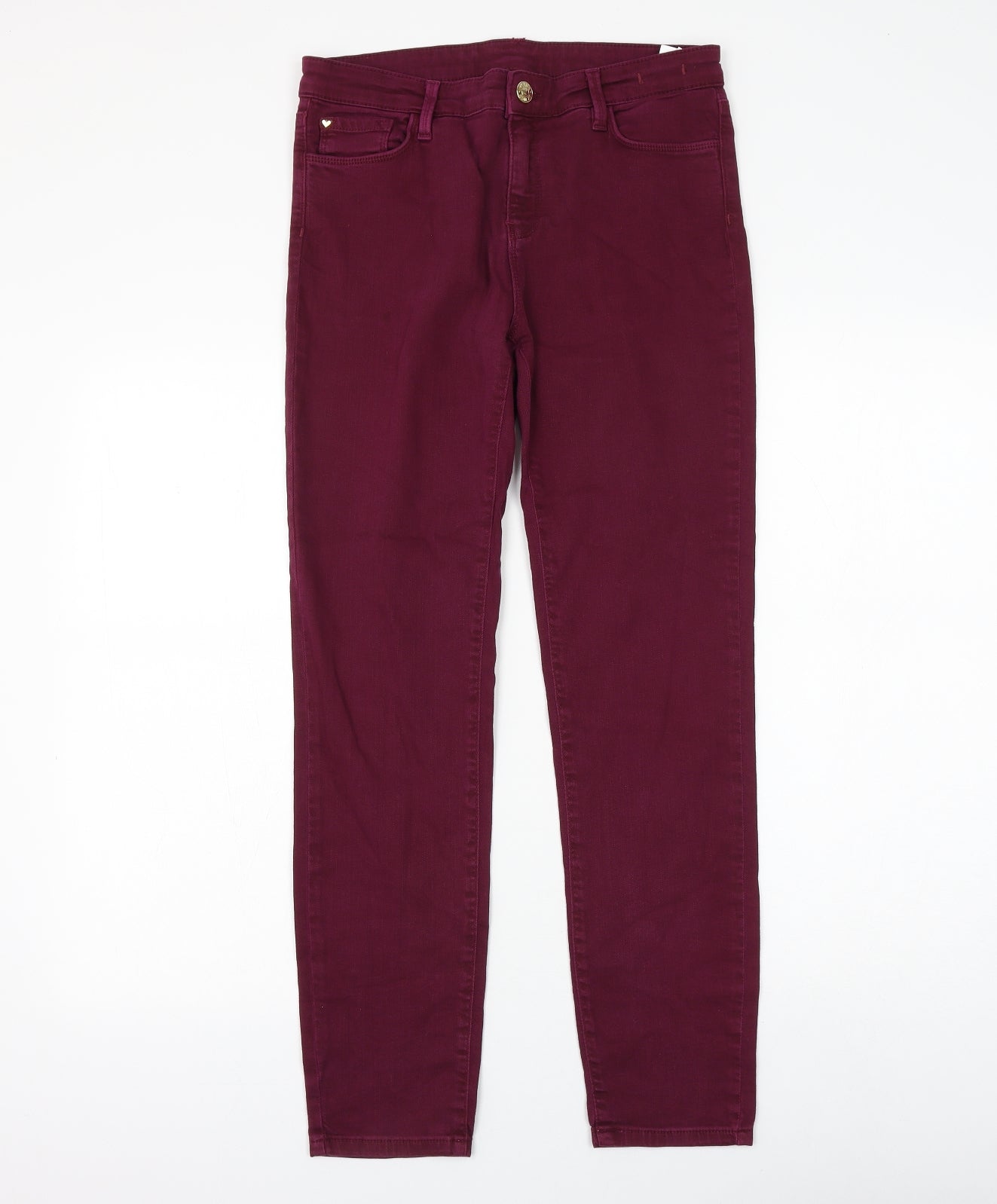 My Twin Womens Purple Cotton Skinny Jeans Size 30 in L28 in Regular Zip