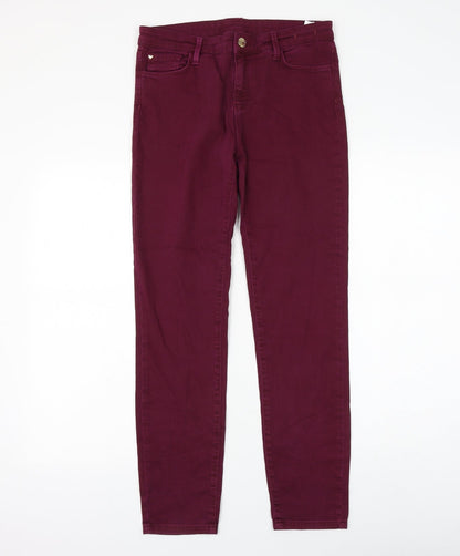 My Twin Womens Purple Cotton Skinny Jeans Size 30 in L28 in Regular Zip