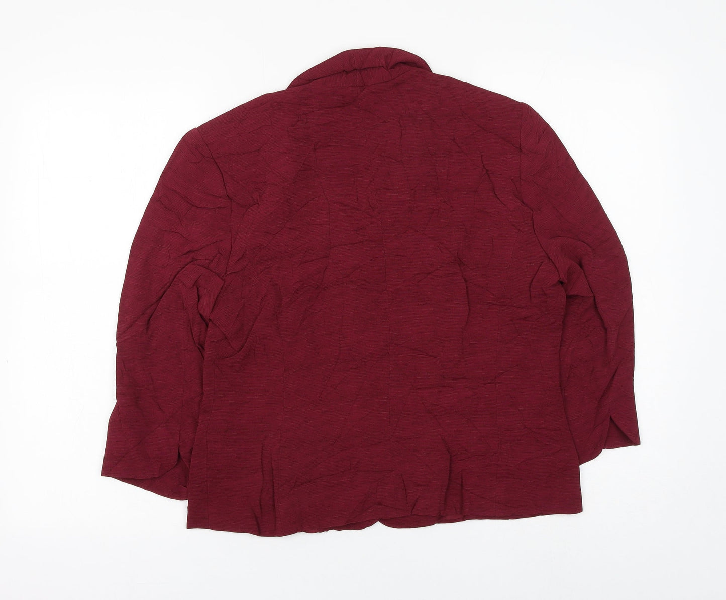 Alex & Co Womens Red Jacket Blazer Size 12 Button