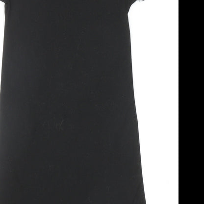 Foanja Girls Black Polyester T-Shirt Dress Size 10 Years Round Neck Pullover - TikTok