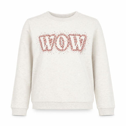 Primark Girls Ivory Cotton Pullover Sweatshirt Size 7-8 Years Pullover - WOW