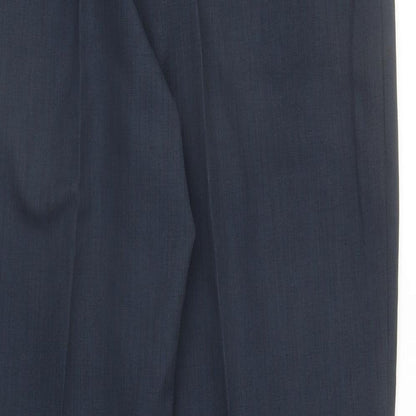 Mens UK Size 36 in BHS Regular Fit Dress Pants Blue Trousers