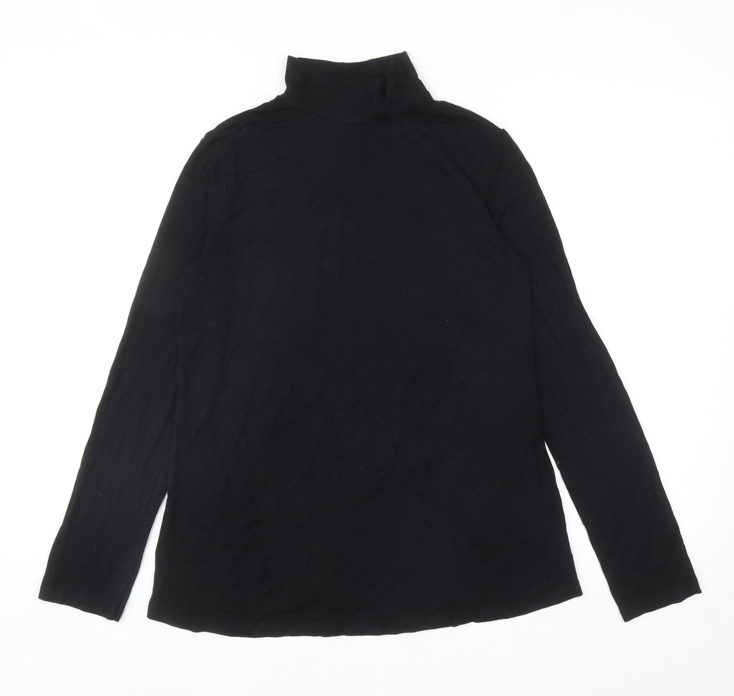 Womens UK Size 10 ASOS Black Basic T-Shirt